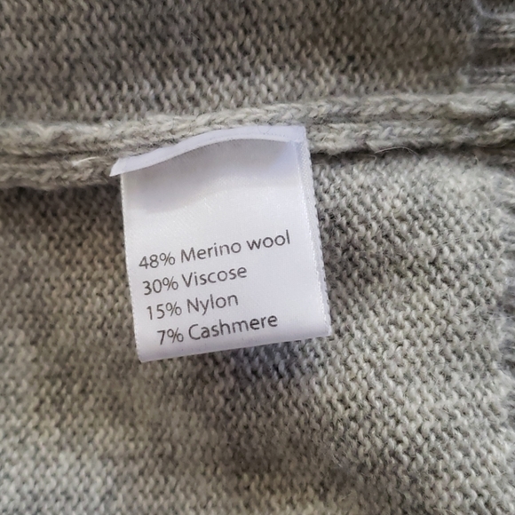 NWOT Benedetta B Grey cashmere/wool sweater - Picture 6 of 6